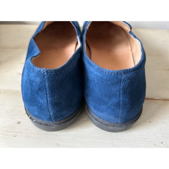 French Sole FS/NY Size 9 / US 8 Blue Suede Loafers Slip-ons - Picture 4 of 8